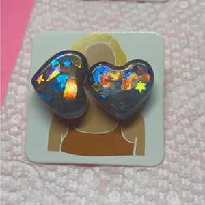 Colorful Heart Earrings